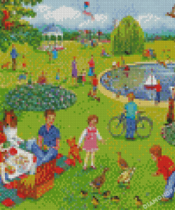 Picnic Summer Park Diamond Painting