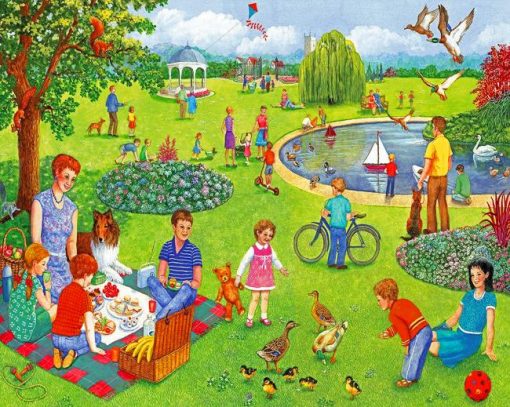 Picnic Summer Park Diamond Painting