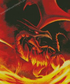 Red Eyes Dragon Diamond Painting