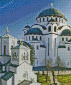 Saint Sava Temple Diamond Painting