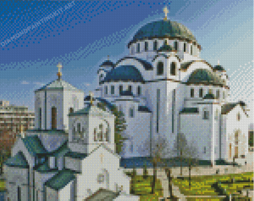 Saint Sava Temple Diamond Painting