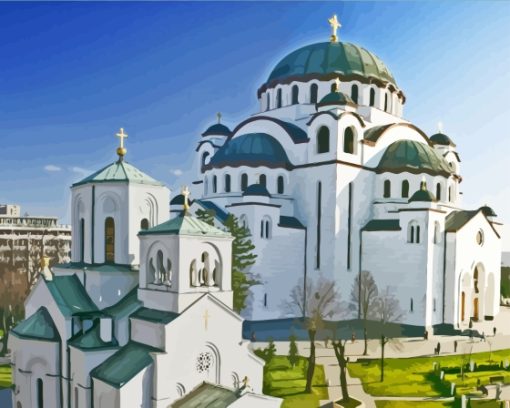 Saint Sava Temple Diamond Painting