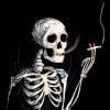 Skeleton Smoking Diamond Painting