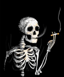 Skeleton Smoking Diamond Painting