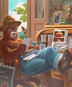 Smokey The Bear Diamond Painting