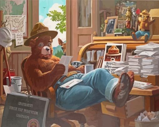 Smokey The Bear Diamond Painting