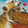 Squirrel Scrat Diamond Painting