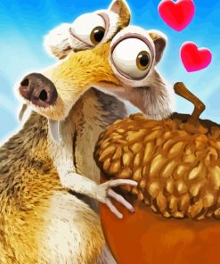 Squirrel Scrat Diamond Painting