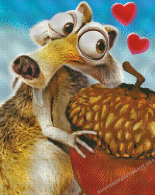 Squirrel Scrat Diamond Painting