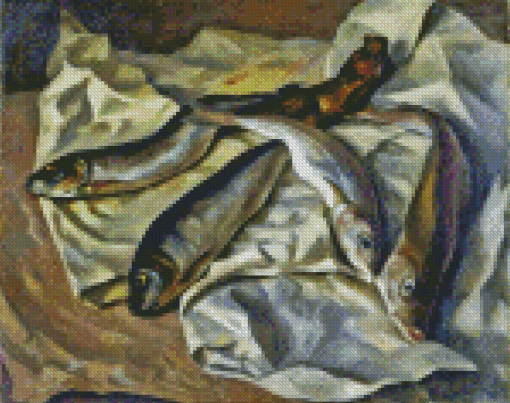 Still Life Sardines Diamond Painting