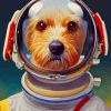 The Astronaut Dog Diamond Painting