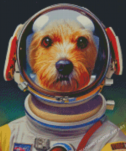 The Astronaut Dog Diamond Painting