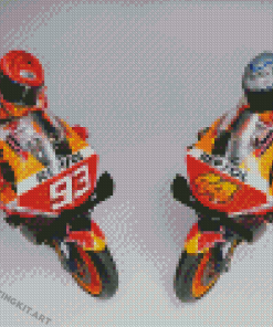 Repsol Honda Motorcycle Diamond Painting