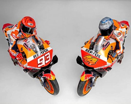 Repsol Honda Motorcycle Diamond Painting