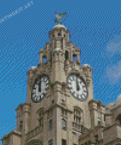 The Royal Liver Building Tower Diamond Painting