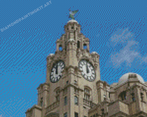 The Royal Liver Building Tower Diamond Painting