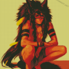 Tribal Wolf Boy Diamond Painting