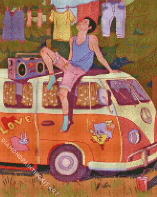 Vanlife Art Diamond Painting