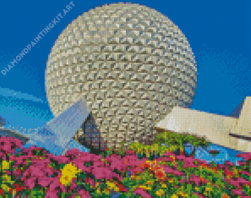 Disney Epcot Spaceship Diamond Painting