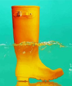 Yellow Rain Boots Diamond Painting