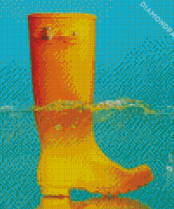 Yellow Rain Boots Diamond Painting