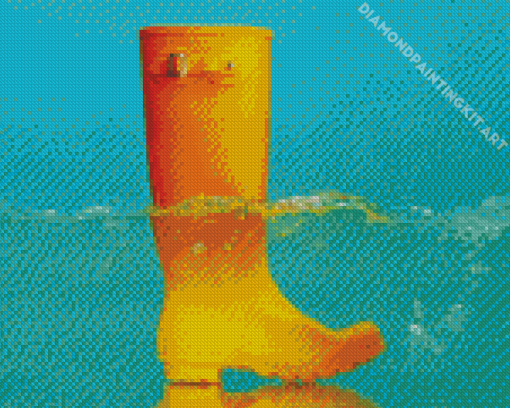 Yellow Rain Boots Diamond Painting