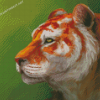 Abstract Golden Tiger Diamond Painting