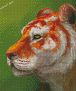 Abstract Golden Tiger Diamond Painting