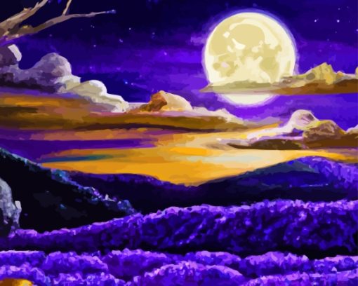 Blossom Moon Diamond Painting