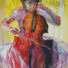 Ballerina And Violin Diamond Painting