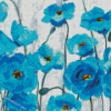 Abstract Blue Poppies Diamond Painting