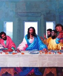 Black Last Supper Diamond Painting