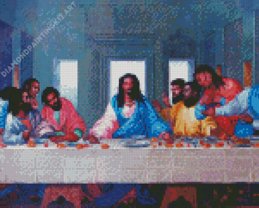 Black Last Supper Diamond Painting