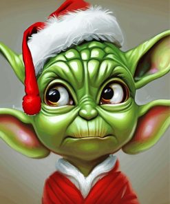 Yoda Santa Eyes Diamond Painting