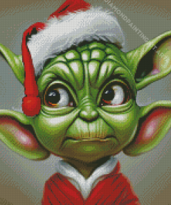 Yoda Santa Eyes Diamond Painting