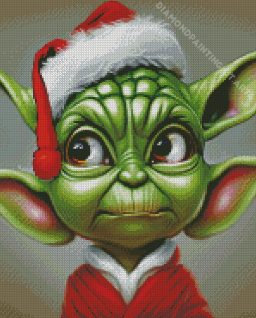 Yoda Santa Eyes Diamond Painting