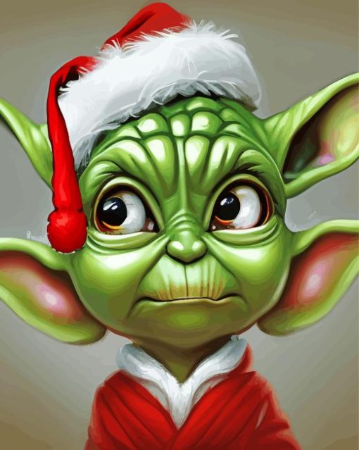 Yoda Santa Eyes Diamond Painting