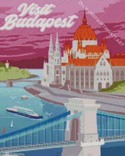 Budapest Bridge Diamond Painting