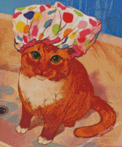 Cat Shower Art Diamond Painting