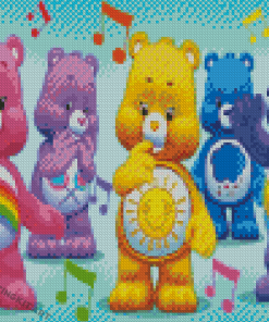 Colorful Teddies Diamond Painting