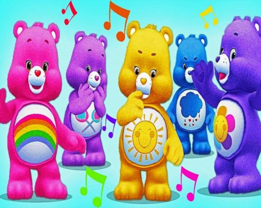 Colorful Teddies Diamond Painting