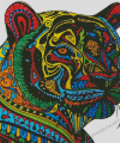 Colorful Tiger Mandala Diamond Painting