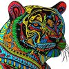 Colorful Tiger Mandala Diamond Painting