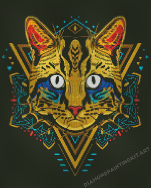 Cat Mandala Diamond Painting