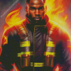 Cool Firefighter Diamond Painting