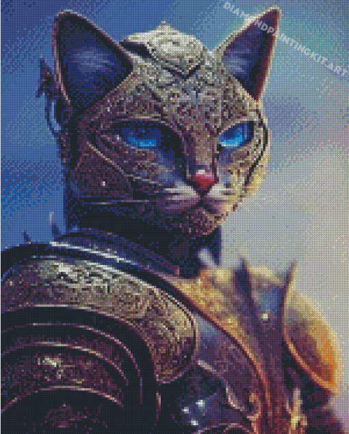 Cool Warrior Cat Diamond Painting