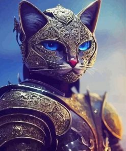 Cool Warrior Cat Diamond Painting