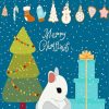 Cute Christmas Bunny Diamond Painting