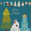 Cute Christmas Bunny Diamond Painting