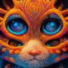 Double Eyed Cat Diamond Painting